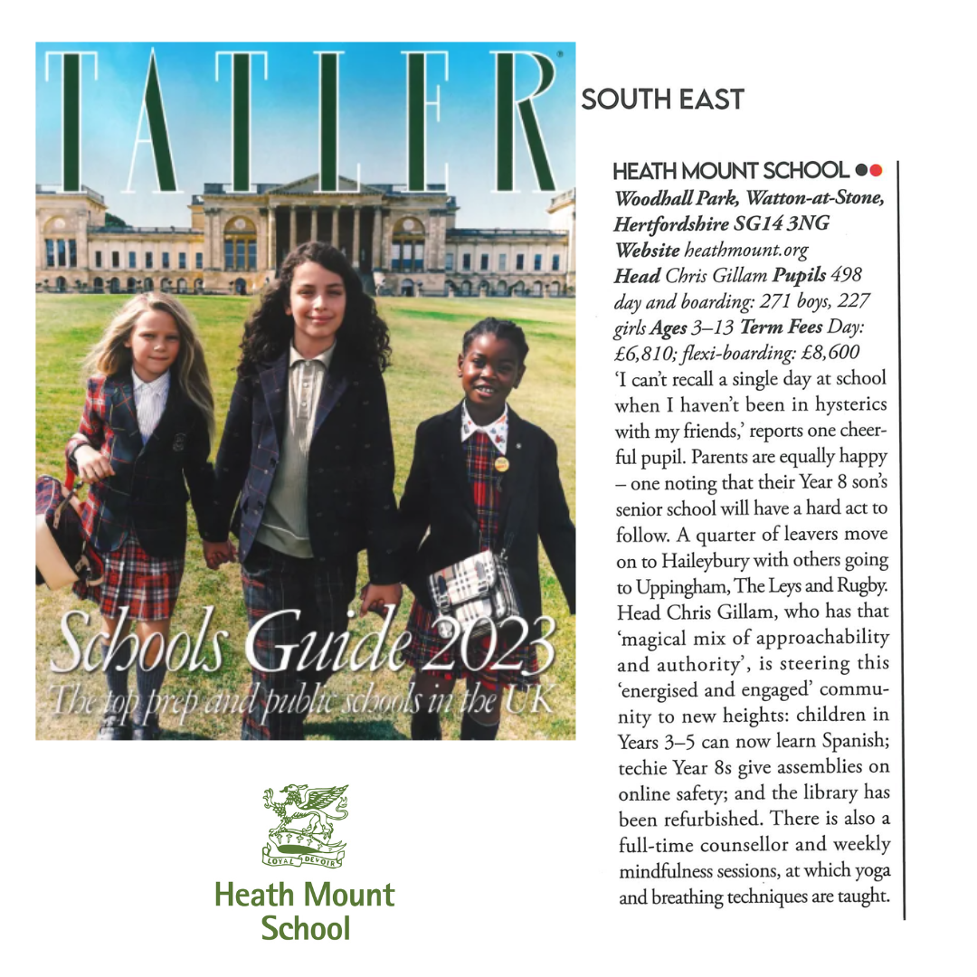 Heath Mount School Tatler Schools Guide 2023 Heath Mount School Tatler Schools Guide 2023